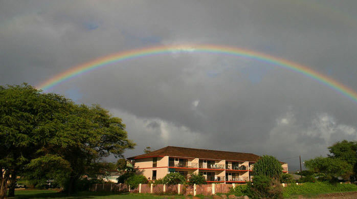 Rainbow over Waimea by the Sea